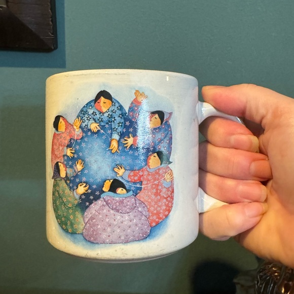 Barbara Lavallee MUG, Indigenous People Native American Village Scene, Alaska - Picture 2 of 11